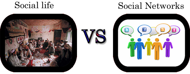 Tesoro Joya Línea del sitio Social Network VS Social life - Pak IT Services