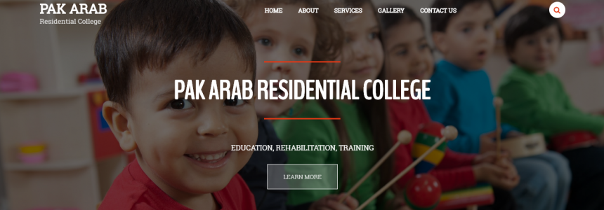 Website for Pal Arab Residential College