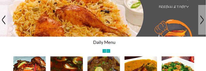Dubai Restaurant website