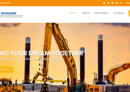 Construction Company Website