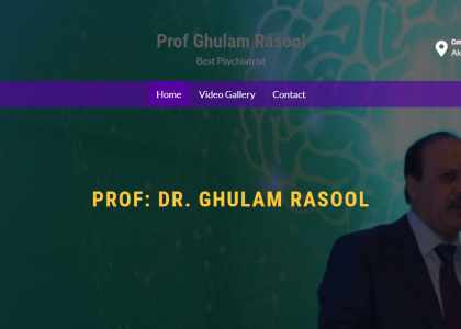Medical Website (Dr. Ghulam Rasool)