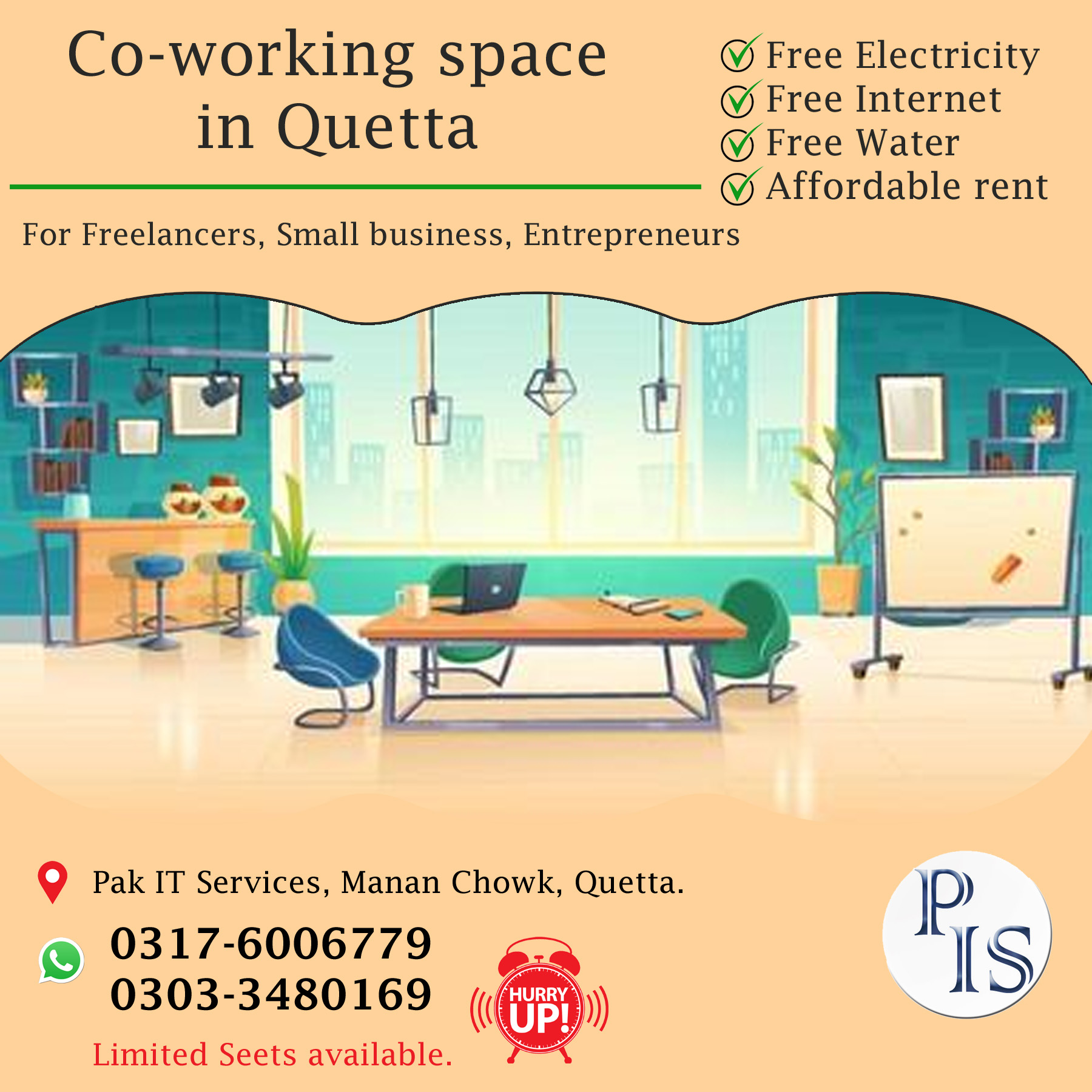 Co-working space in Quetta