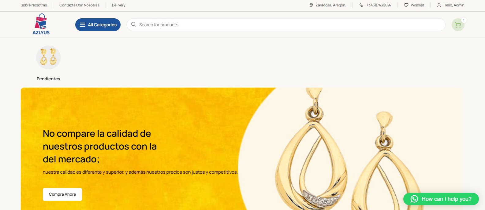 e-Commerce website in Spanish