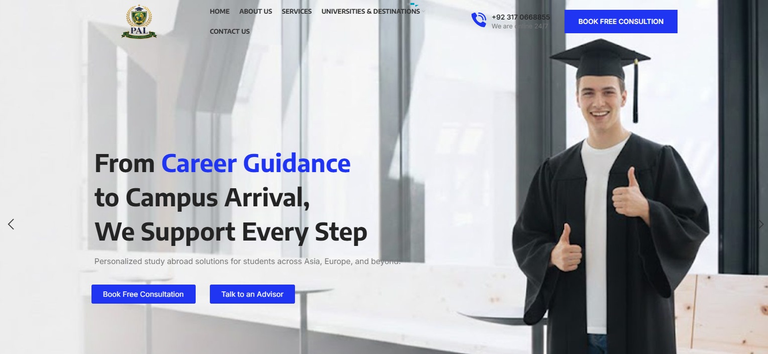 Educational Consultancy in Czech Republic Website